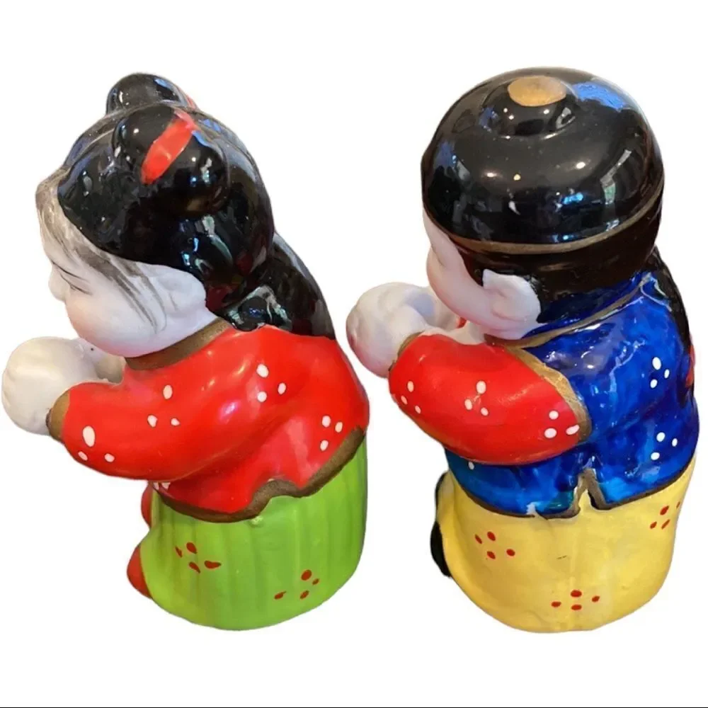 Lot of 3 Sets Vintage Asian Salt and Pepper Shakers